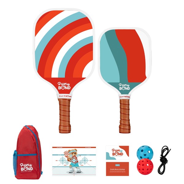 FunNBond Pickleball Paddles - Ultra-Lightweight Pickleball Paddles Set for Family
