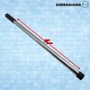 Poolzilla 35" Stainless Steel Extra Long Installation Rod for Brass
