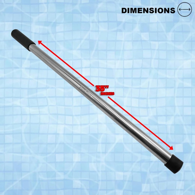 Poolzilla 35" Stainless Steel Extra Long Installation Rod for Brass