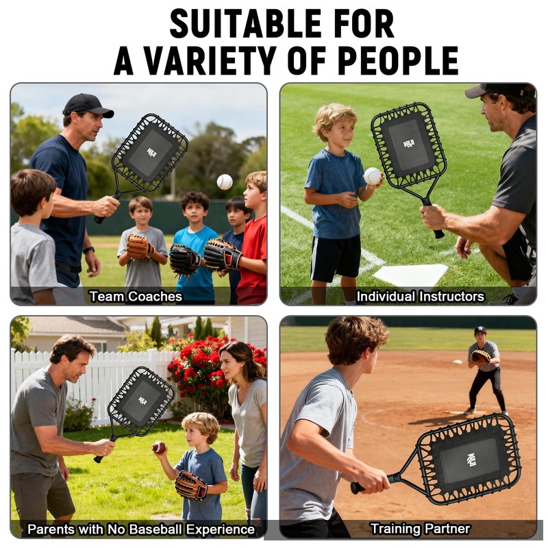 KRUI Baseball Racket for Fly Balls, Grounders and Line Drives