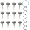12PCS 787 Ignition Keys，Replaces OEM Part TR261434 Compatible with Komatsu