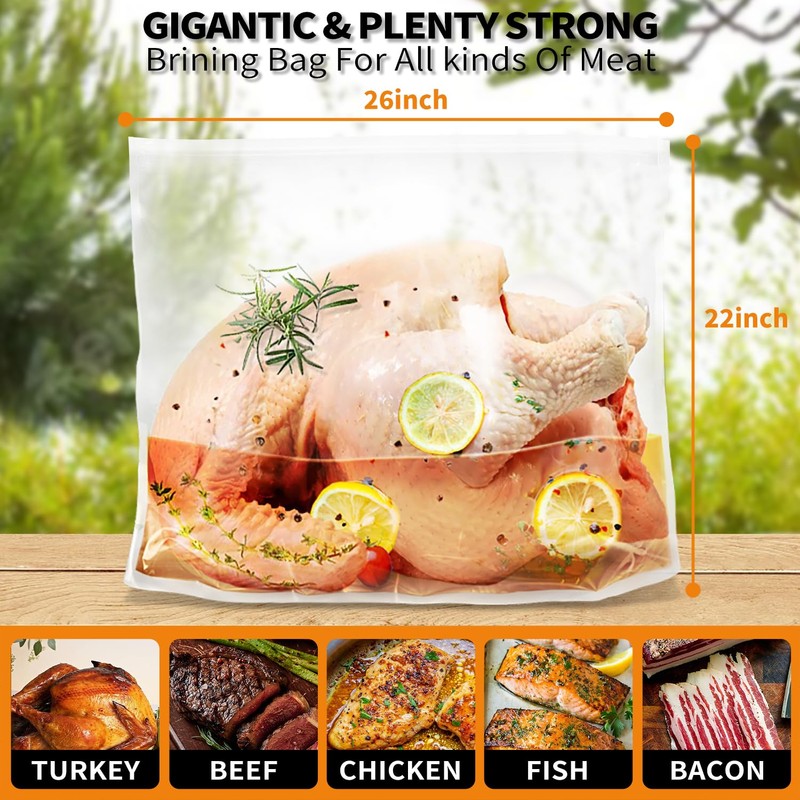QPMR Turkey Brining Bags Set of 3 - Extra Large