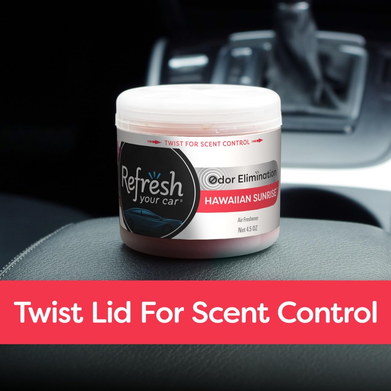 Refresh Your Car! Gel Can (Hawaiian Sunrise Scent, 4.5 oz)