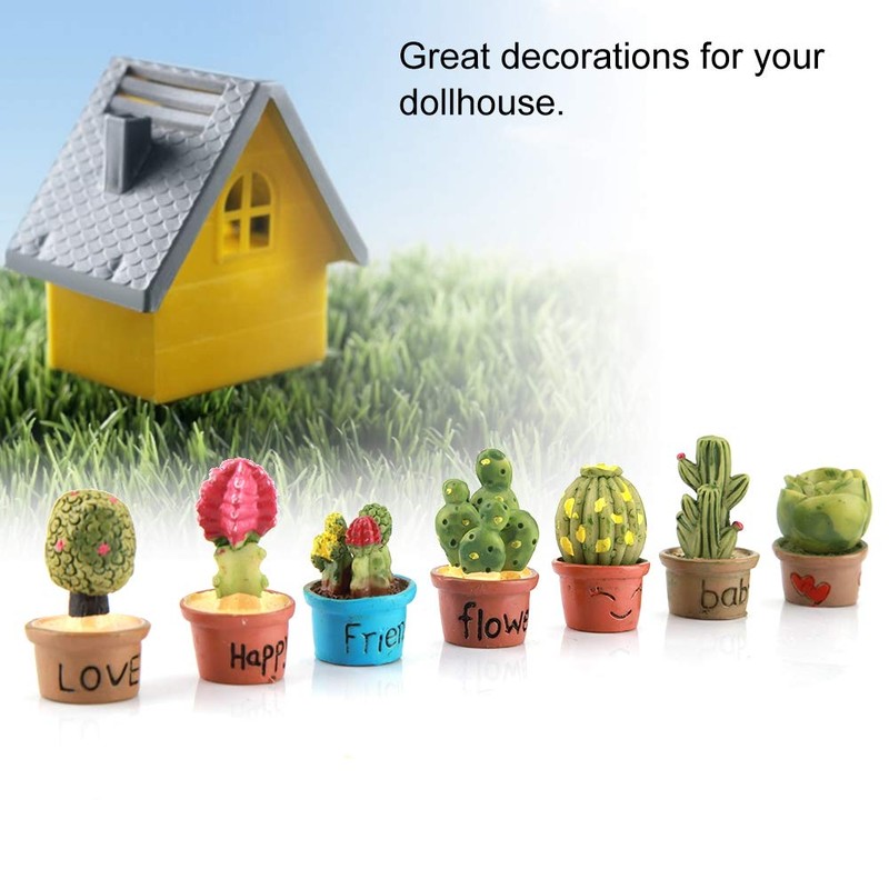 Haofy Flores de Cactus, Mini Plantas Suculentas Artificiales, Encantadora Casa