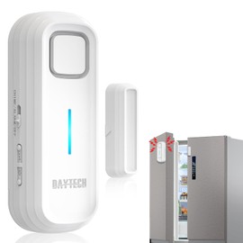 DAYTECH Refrigerator Door Alarm, Window Door Opening/Closing Sensor, 0-120 dB 4 Levels Volume Adjustment, Entrance Chime, Prevents Forgetting to Close the Refrigerator, Security Alarm, 1 Piece