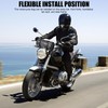 Shkalacar Motorcycle Tool Bag, PU Leather Motorcycle Fork Bag, Saddle