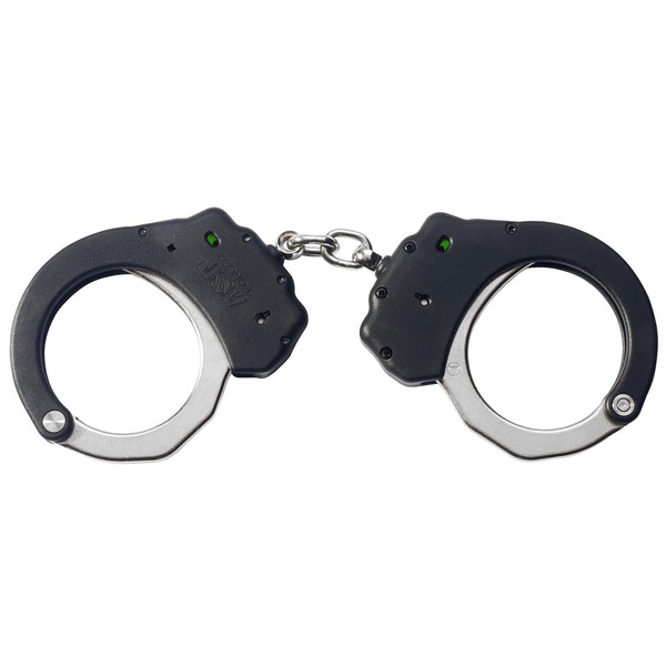 ASP Identifier Ultra Chain Handcuffs, Double-Locking Handcuffs, Colored Handcuffs, Forged Aluminum Restraints, Police Handcuffs, Law Enforcement Gear, Security Guard Equipment