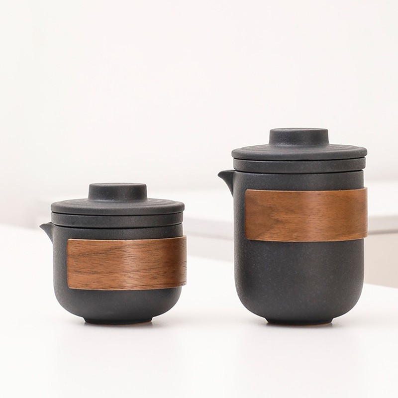 Travel Tea Set Portable Anti Burn Mini Ceramic Teapot Infuser