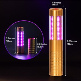 Bottle Service Light, LED Strobe Baton, Rechargeable Club Signs for Parties & Events (Gold)