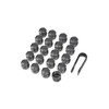 Volvo Wheel Trim Set, Black, Plastic, Spoke Clip