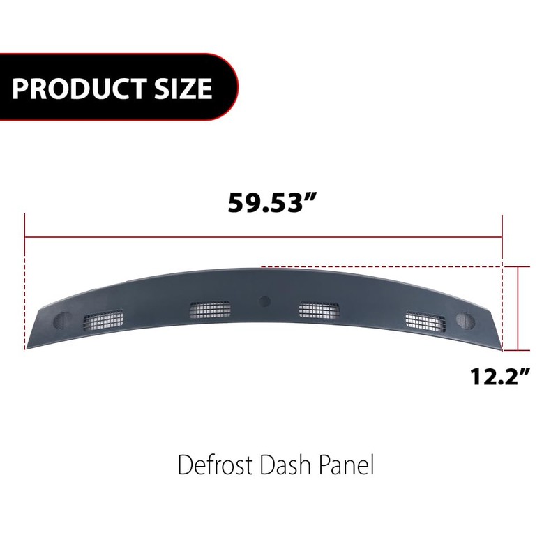 G-PLUS Front Upper Dashboard Panel Dash Cover,Compatible with Dodge Ram