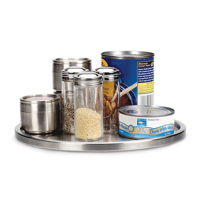 RSVP International Endurance TURN-1 Turntable Lazy Susan, Stainless Steel, 10.5"
