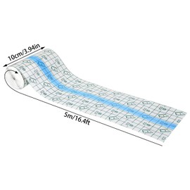 Waterproof Transparent Bandage, 10 cm x 5 m Plaster Roll, Medical Tape, Transparent Plaster Roll, Tattoo Dressing, Waterproof Bandage for Shower Plaster, Anti-Allergic, Sports, Showers