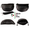 MIRROSI® Women's Bum Bag, Genuine Leather, Made in Italy, Shoulder