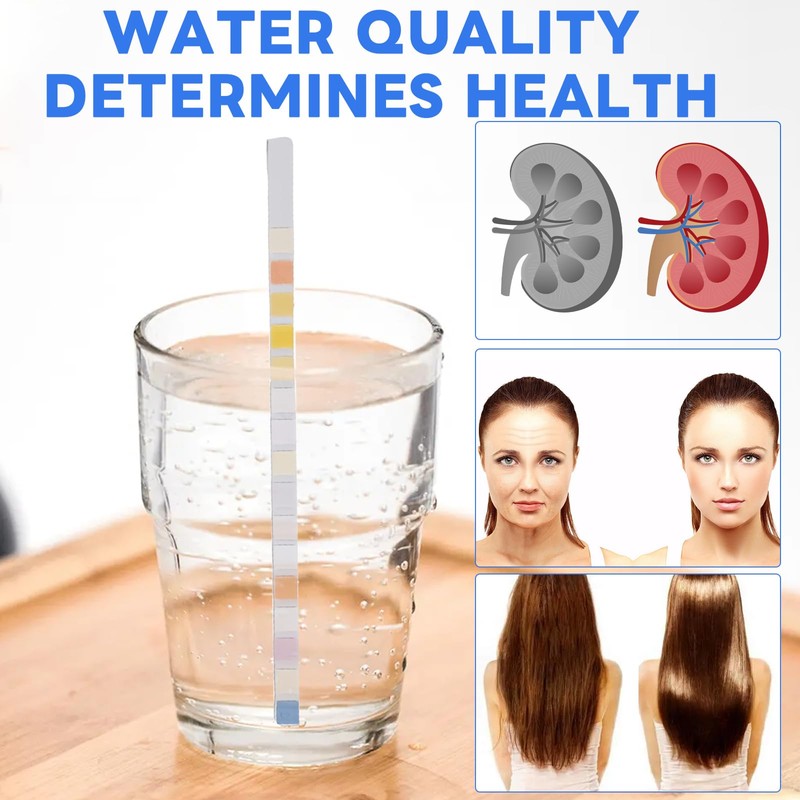 Pack of 50 Water Hardness Measurements, 16-in-1 Water Tester Drinking