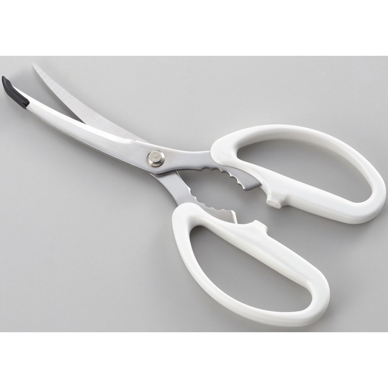 Yoshikawa YJ3195 Curved MOTTE Kitchen Scissors for Hot Plate Grilled