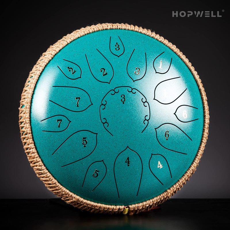 HOPWELL Steel Tongue Drum - 15 Note 12 Inch Tongue