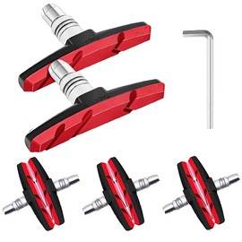 SenluKit 4 Pairs of V Bicycle Brake Pads, V-Brake Bicycle Brake Pads for Shimano, Tektro, Avid, Clarks, Contec, Sram, XLC Braking Performance, Durable & Perfect Fit Brake Pads 70 mm