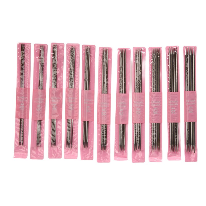 11 Sizes 44pcs Double Pointed Knitting Needles Set 2mm to