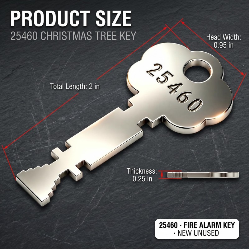 25460 Fire Alarm Key, Fits for Gamewell Fire Alarm Box,