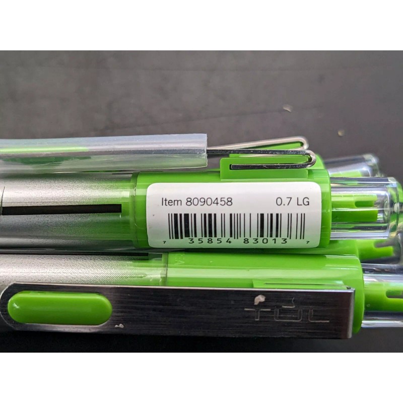 TUL 4x Lot of TUL Retractable-Med Point, 0.7-Light Green pen-NEW