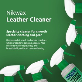 Nikwax Leather Cleaner Spray to Clean, Care, Protect and Revitalize Leather Car Interiors, Motorcycle Seats, Jackets, Leather Apparel, Furniture, Shoes, Bags, Purses, and Accessories