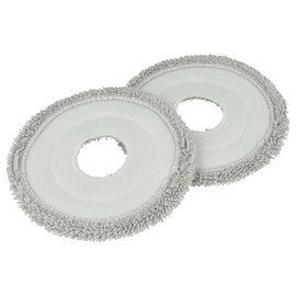 vhbw 2 x Mop Cloths Compatible with Dreame X50 Ultra Complete Mop Robot Cleaning Robot Mop Cloth Mop Pad 2 x Microfibre Cloths