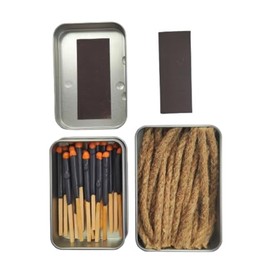 60 Waterproof Windproof Matches + 20 Fire Ropes – Outdoor Fire Starting Kit – 240 Min Total Burn Rope – Emergency Prepper Gear by iOutdoooer