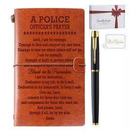 Police Gifts, Police Officer Gifts for Men Women Police Officer Prayer Journal Notebook Police Academy Graduation Gifts Law Enforcement Gifts Police Retirement Gifts