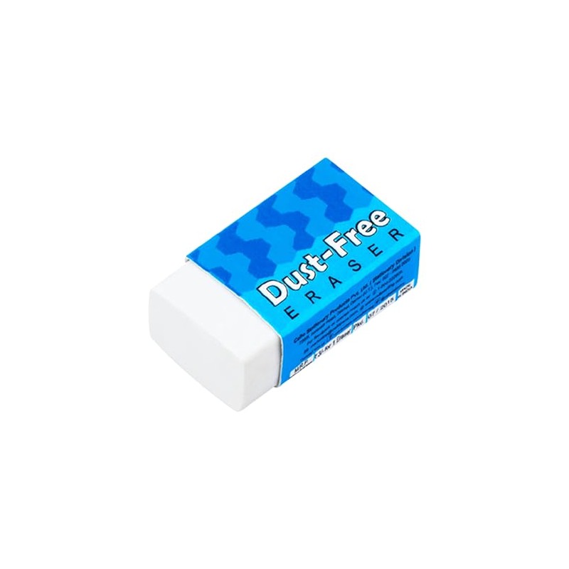DUST-Free Pencil Erasers, Medium, Pack of 20, Multipack, White Colour