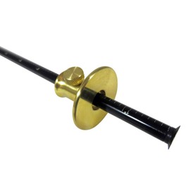 Taytools 465494 Wheel Marking Gauge Depth Gauge with Solid Brass Machined Head Hardened .310 inch Diameter Beam Hardened High Speed Steel Cutting Wheel Overall Length 8 Inches Easy Read SAE and Metric