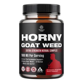 Ayuda Aumentar El Flujo Sanguneo Horny Goat Weed 60 Cps Sin Sabor                                                                                     