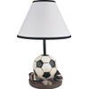 Milton Greens Stars Antique Resin Youth Soccer Table Lamp, 15.75-Inch