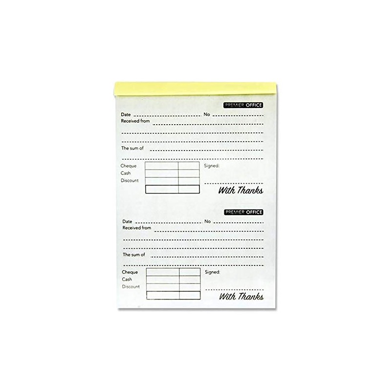 Premier Stationery S2859881 Premier Depot Carbonless Duplicate Receipt Book