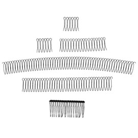 Gatuida 5Pcs Invisible U Shape Hair Finishing Fixer Combs for Women Lightweight Hair Clip Combs for Secure Hold and Styling for Daily and Special Occasions