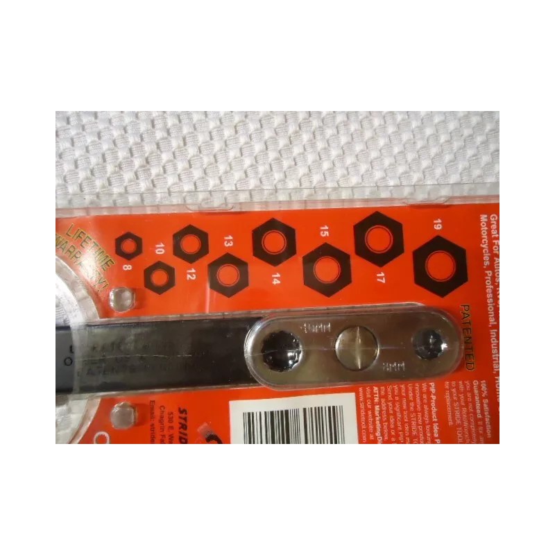 Roto-Wrench 8 sizes Metric Spin Lock Design
