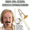 BEANPRECOY 2 Pcs Clip On Trumpet And Trombone Mustache Clip-On