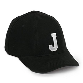 Casual Baseball Cap A-Z Letter Alphabet Embroidered hat hats caps adjustable strap Snap back (J)
