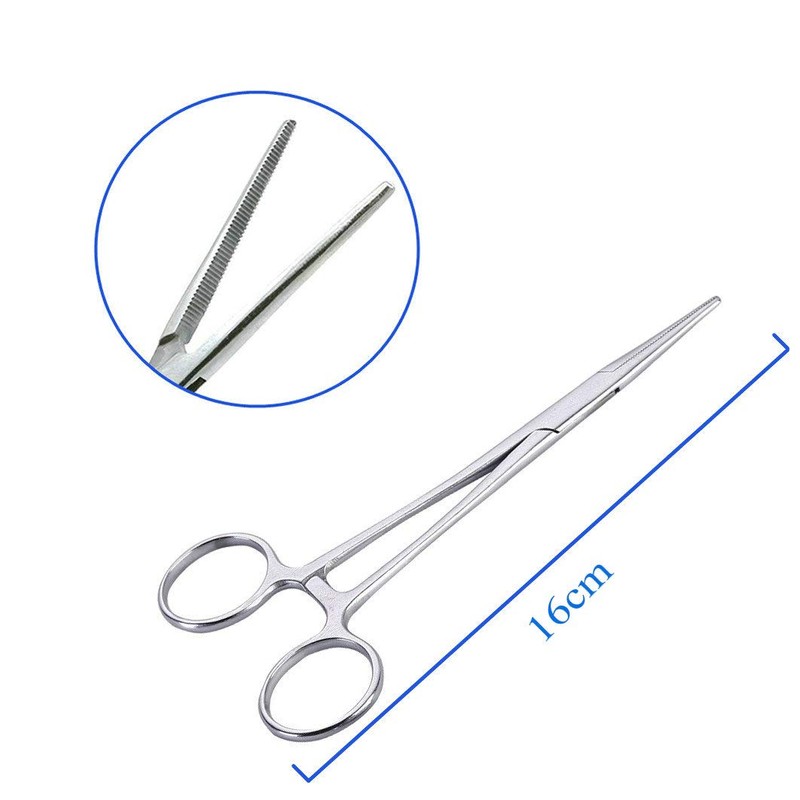 Fishing Hemostat Locking Clamp Forceps Fishing Scissors Curved Tip Fish
