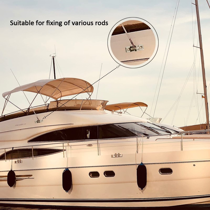SHENGHUISS Bimini Top Deck Hinge Fitting 316 Stainless Steel Marine