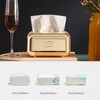 Tissue Box Cover Rectangular Electroplating Retro Napkin Box Holder for