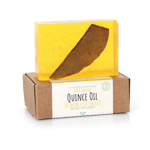 Dionesse Quitte Soap Antibacterial 100% Vegan Natural Soap & Natural Product - Plastic-Free and Fair Trade - Handmade (Quitten 120 g)