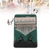 Finger Thumb Piano 17 Keys Exquisite Engraved Pattern Wood Kalimba