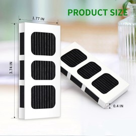 Fbzrnik Paultra2 Refrigerator Air Filter for Frigidaire Pureair Ultra ii, Pureair Ultra 2, Pure Air Ultra 2, Electrolux 242047805, 5303918847, EAP12364179 (3 Pack)