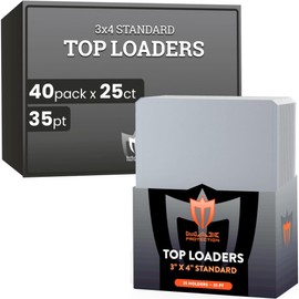 1000 (1 Case) Max Protection Clear 35pt Premium Card Toploaders New Full Sealed Case