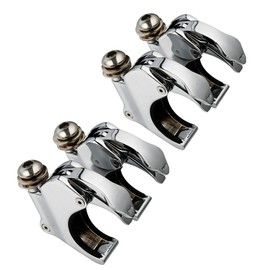 TCMT 2 Pairs 49mm Detachable Windshield Clamps Fits For Harley 2002-2010 VRSCA VRSCAW, 2004-2005 VRSCB, 2007 VRSCX, 2016-later XL1200X and 2006-later Dyna models (Chrome)