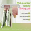 ZdwCyl Wall Mounted Clothes Drying Rack 32 inches,Foldbale Laundry Drying