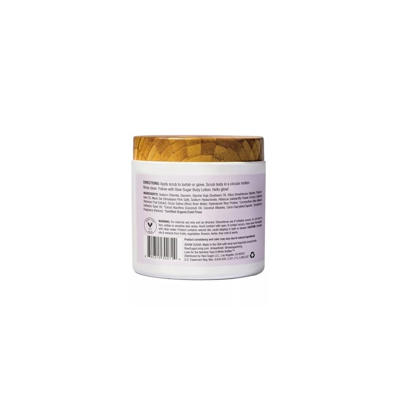 Raw Sugar Daily Micro Scrub Salt Polish Hibiscus and Island