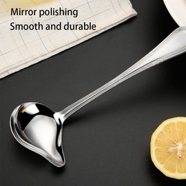Small Ladle Spoon 7.8inch Small Ladle Spoon Stainless Steel Sauce Ladle Gravy Ladle Spoon Silver