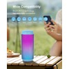 Portable Bluetooth Speaker Wireless with Cool LED Lights, 15W HD